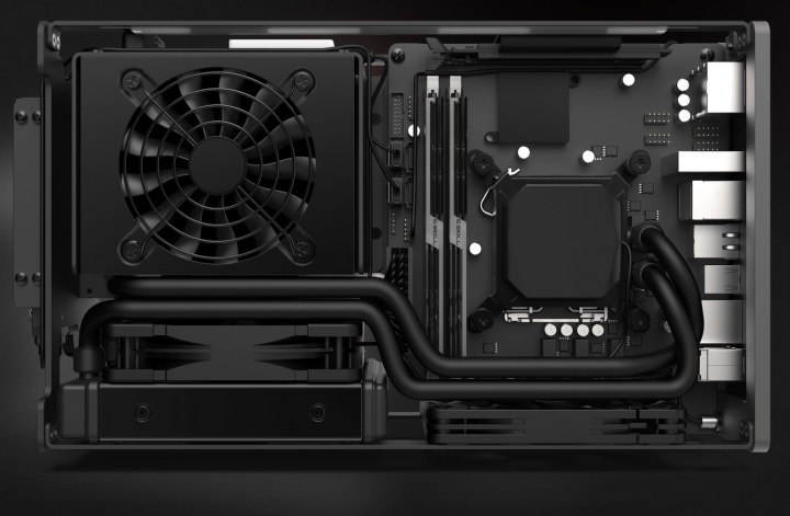 MJOLNIR能夠ㄉ搭配Mini-ITX尺寸主機板，以及SFX或SFX-L尺寸的電源供應器。