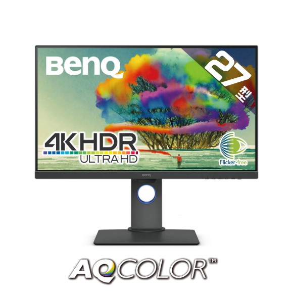 不凡設計來自精準色調專業設計繪圖螢幕PD2700U 為BenQ AQCOLOR 專業螢幕家族中為設計師量身打造的顯示器。支援100% sRGB廣色域與精確的色彩 gamut能讓靈感更精準呈現，而4K解
