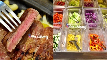 【台中美食】最經典的牛排套餐，銀牛角牛排館，沙拉吧吃到飽，濃湯沙拉通通有。