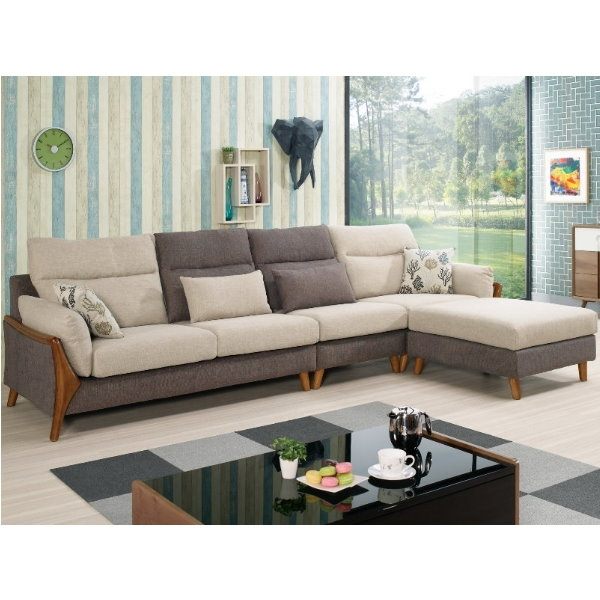 沙發 L型布沙發 MK-695-1 漢敦L型沙發組 (可左右擺放) 【大眾家居舘】