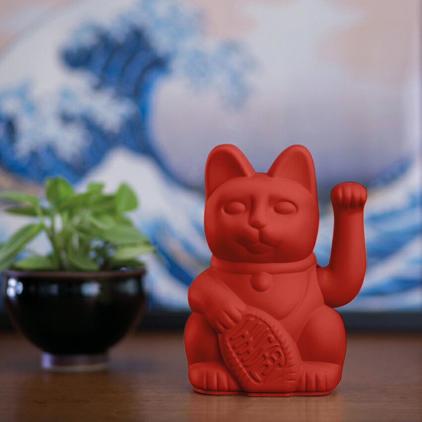 【DONKEY PRODUCTS】勿忘初衷與熱情 Maneki - Neko 幸運繽紛招財貓 - 紅