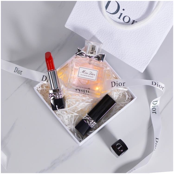 口紅 Dior/迪奧粉紅魅惑香水花漾甜心口紅999 740 080 720 772禮盒套裝