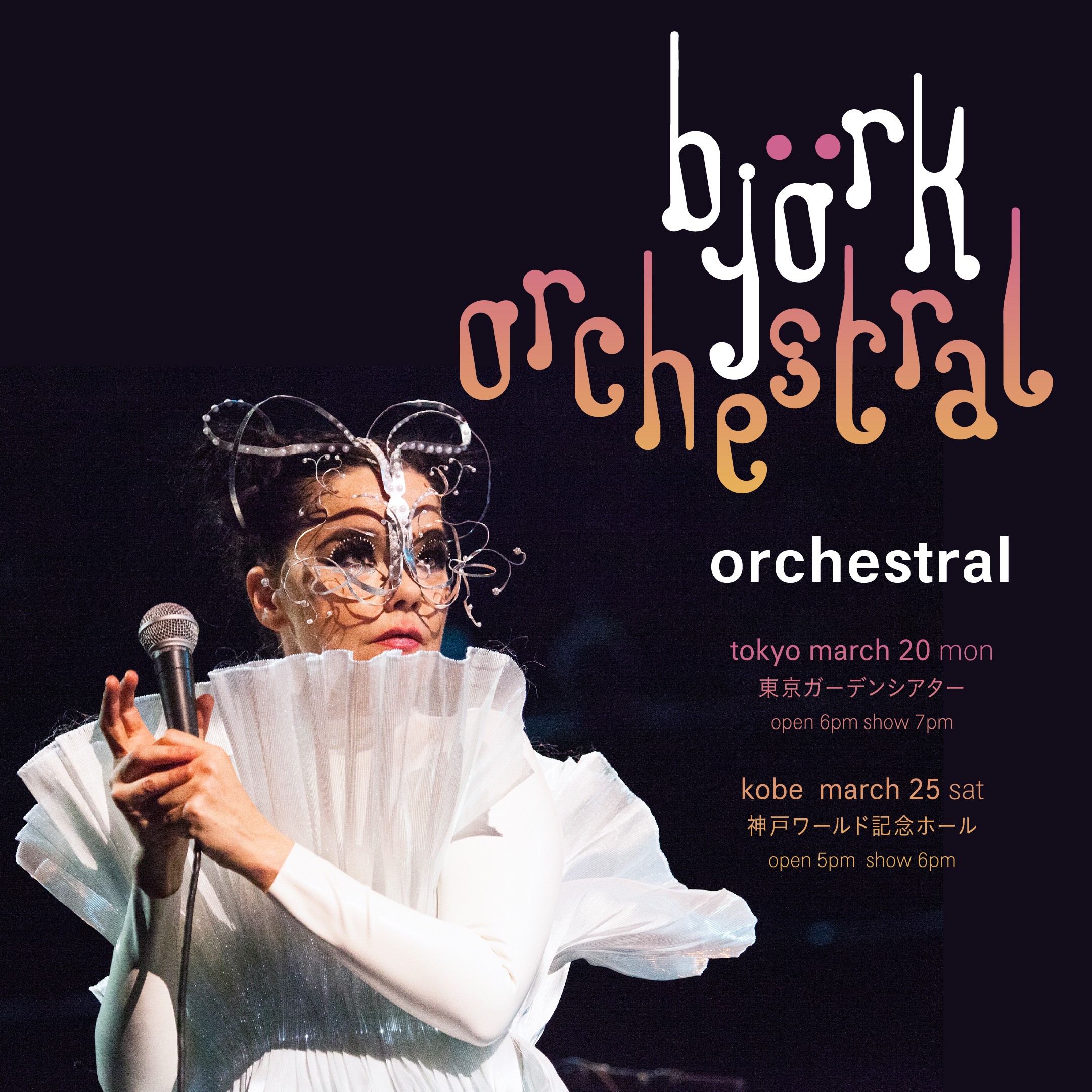 Björk bjork 3月28日orchestral東京ガーデンシアター Björk bjork 3月28日orchestral東京ガーデンシアター
