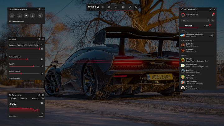 微軟 Windows 10「Game bar 遊戲列」將有重大更新，提供更多遊戲輔助功能，甚至還能聽 Spotify