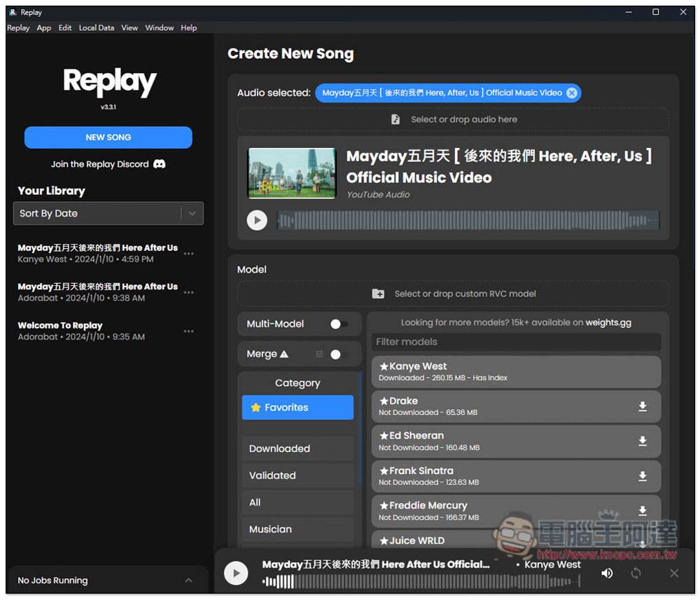 Cover Songs with AI: Replay Tool Supports YouTube, Separates Vocals, and more!