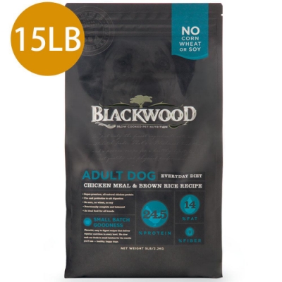 Blackwood柏萊富-特調成犬活力配方(雞肉+糙米)15LB