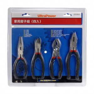 附有斜口鉗、鋼絲鉗、尖嘴鉗、魚嘴鉗 ，所有鉗子一次到位 本體拋光熱處理 中碳鋼鍛造熱處理 麻面防滑手柄