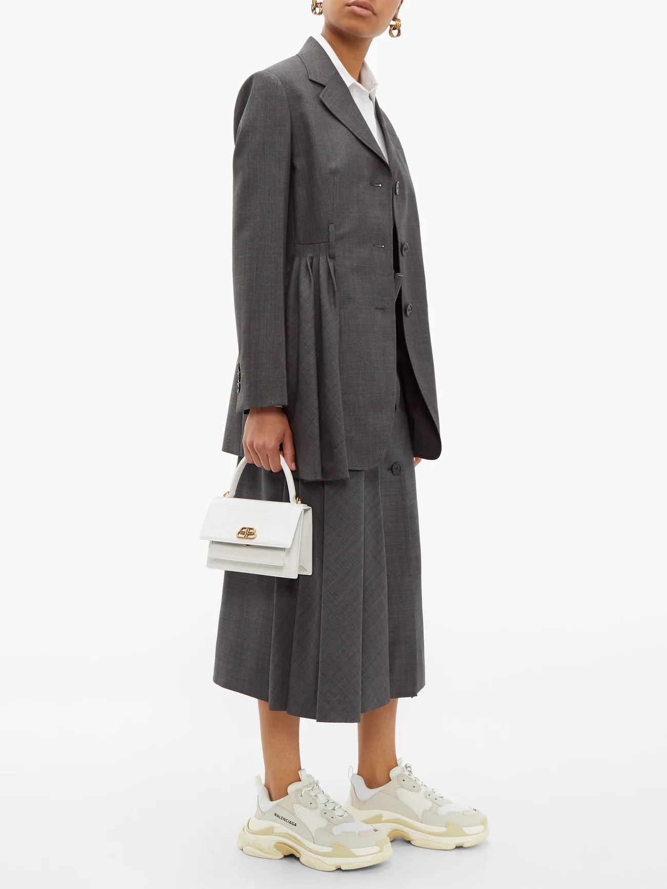 BALENCIAGA Triple S nubuck trainers