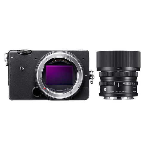 ■35mm全片幅2460萬有效畫素拜耳列陣■重量 370g■外形尺寸 112.6 × 69.9× 45.3 mm■牢固而又輕盈的鋁製機身■防塵防滴結構■支援L-mount■本組合為FP+45mm，圖片