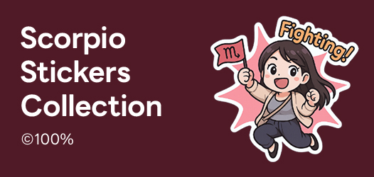 Scorpio Stickers Collection