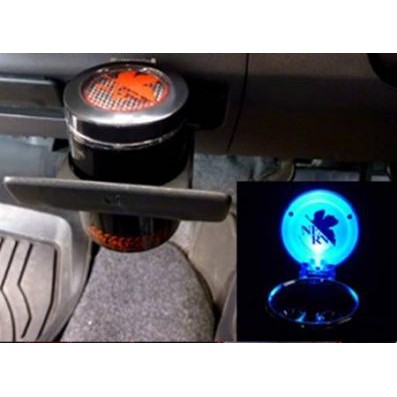 《新品上市》日本進口汽車精品【EV33】日本進口 新世紀福音戰士 EVA NERV 電池式LED藍光 煙灰缸商品特色 :★日本明邦株式會社正品，品質有保證。★福音戰士 EVA NERV LED煙灰缸 