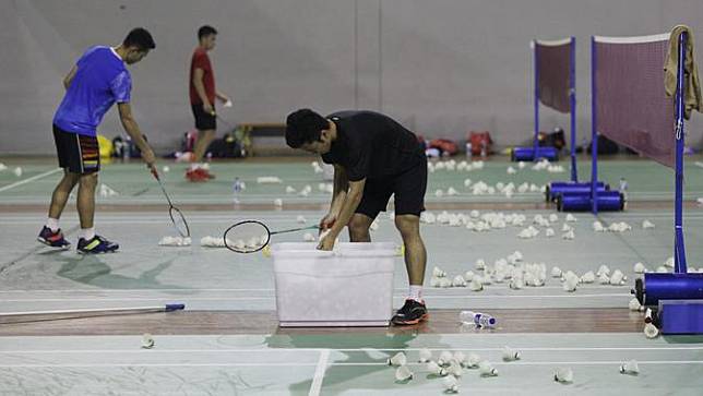 FOTO: Persiapan Anthony Ginting dan Jonatan Christie Jelang Indonesia Open