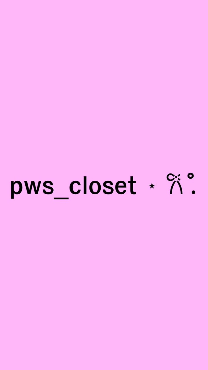 pws_closet ⋆ 𐙚 ̊.
