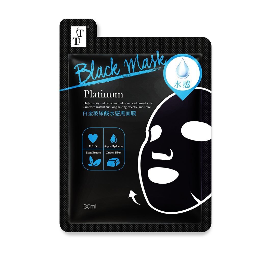 波特嫚 TT Kotemein 精萃黑面膜系列 白金玻尿酸黑面膜/金箔煥齡黑面膜/黑珍珠靚白黑面膜