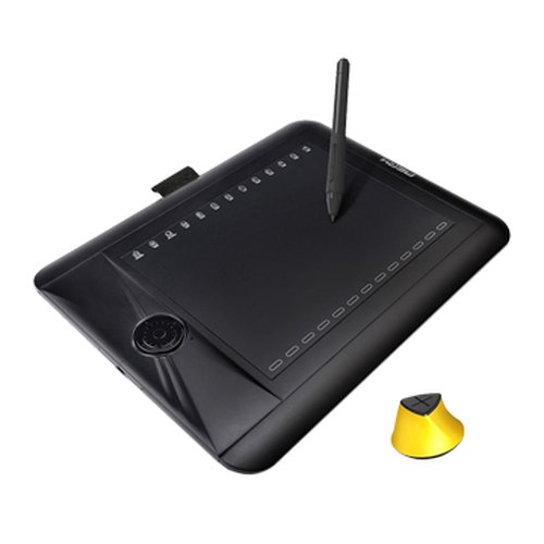 *進階款 適合資處科 廣設科 多媒科 電繪 動漫課程 *驅動容易安裝 兼容性強 更新快 *有轉盤 滾輪 不用背 鍵盤指令 *最佳工作面積8”x6” (20.3X15.2cm) *專業級壓感2048階 