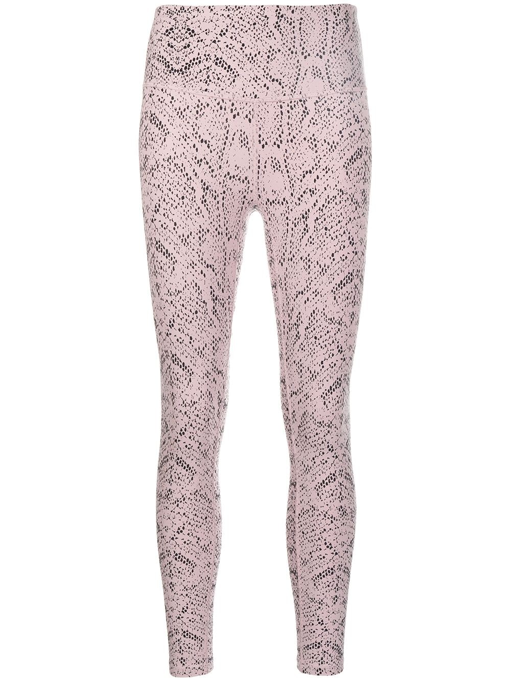 Varley - snakeskin-effect leggings - women - Polyester/Elastane - M - Pink