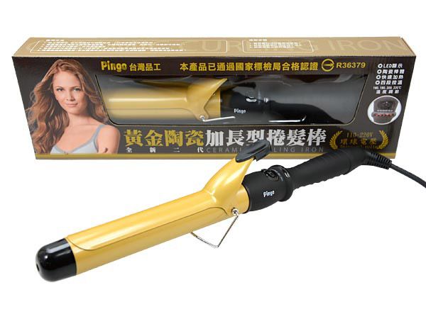 Pingo 品工~ 黃金陶瓷加長型電棒捲(1入) 6款任選【D210480】