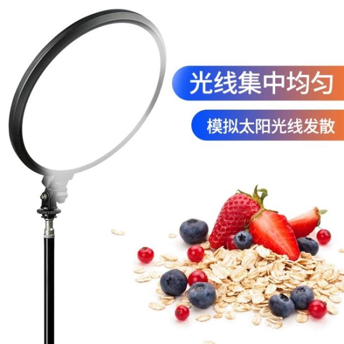 美顏燈唯卓仕VL-500T圓形led補光燈打光燈攝影拍照視頻燈單反相機攝像采訪拍攝補光燈便攜