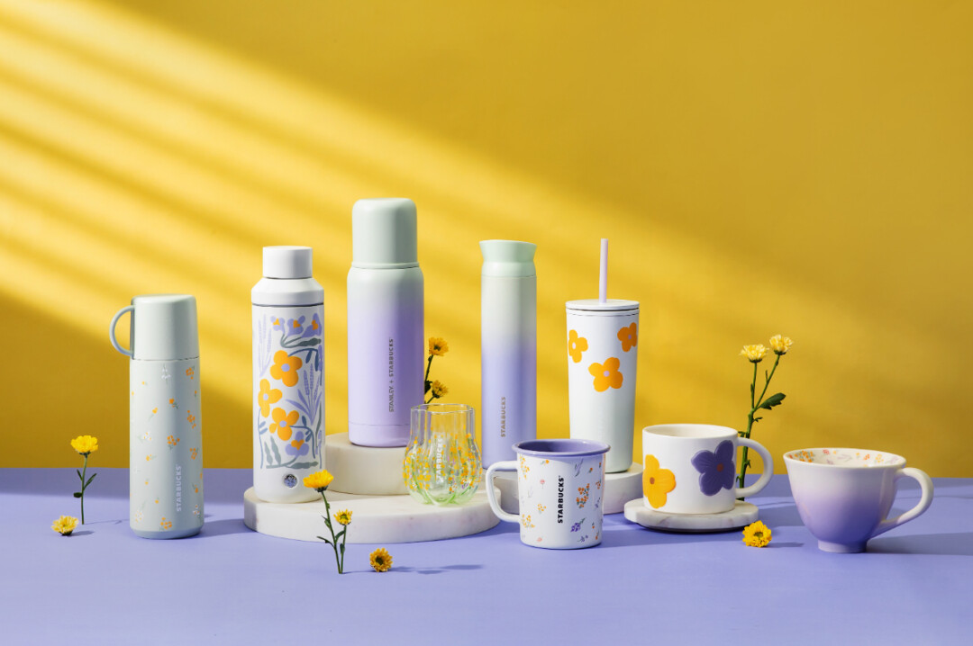 星巴克仙女系杯款來了！星巴克「浪漫紫、蘋果綠」花卉杯登場，再享買一送一優惠別錯過