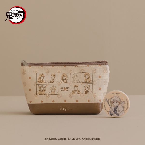 FreshO2 X 鬼滅之刃 隨身眼彩組-我妻善逸款眼彩盤+九柱集合の收納包