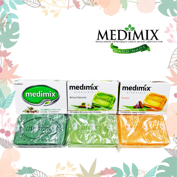 MEDIMIX 印度藥草浴 國際出口包裝 寶貝/檀香/草本 香皂 美肌皂125g。芸采小舖。