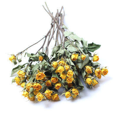 仿真樹-干花花束玫瑰花ins北歐風小清新家居薔薇花花束辦公擺設客廳裝飾 艾莎嚴選