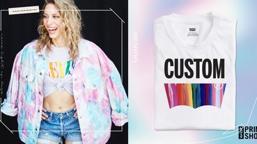 棉花糖紮染美翻了！LEVI’S彩虹「PRIDE平權系列」，今年還能訂製專屬短T！