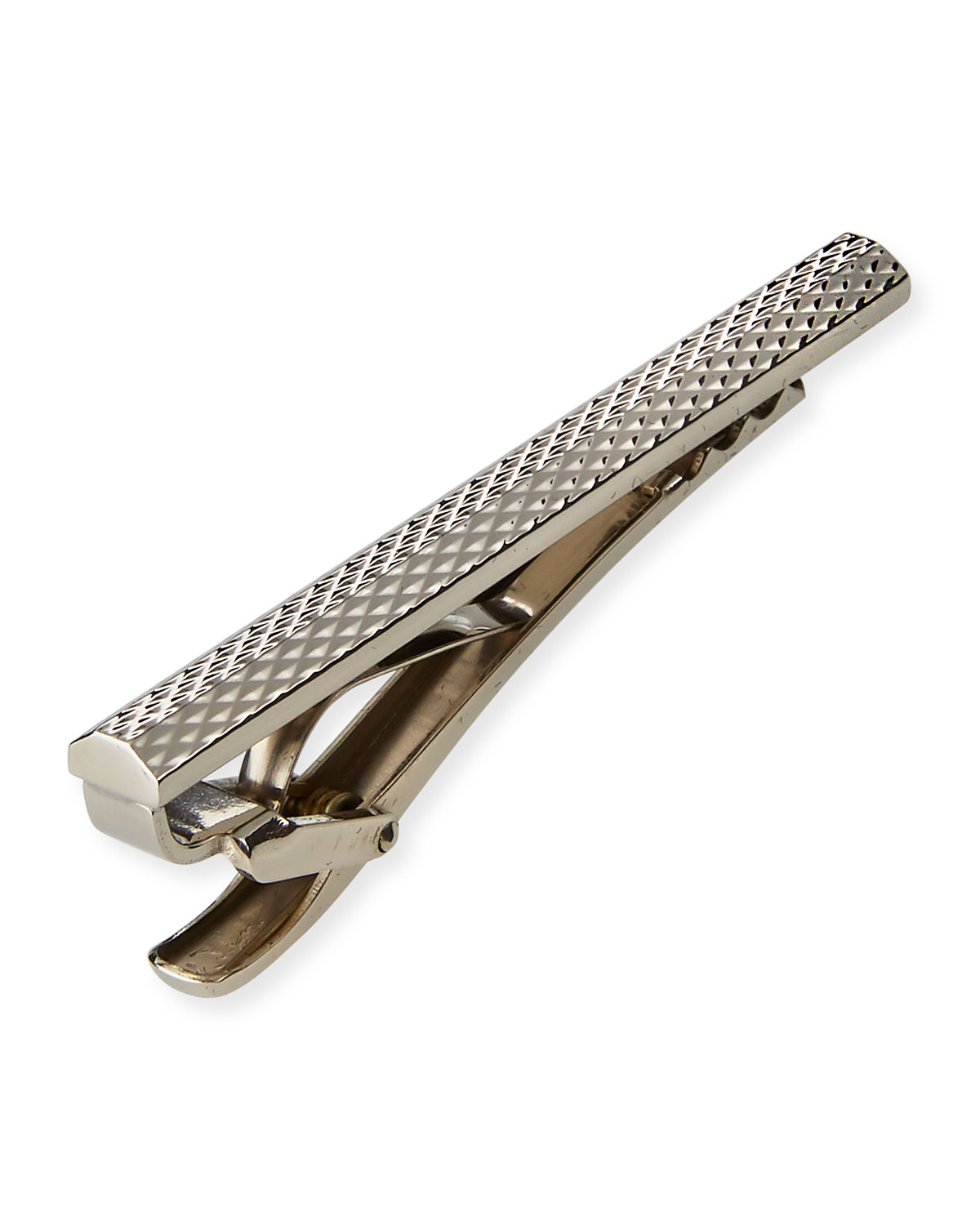 Faceted Diamond-Pattern Tie Bar