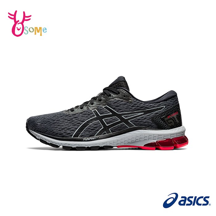 ASICS慢跑鞋 男鞋 GT-1000 9(4E) 跑步鞋 輕量運動鞋 低足弓 亞瑟士 B9188#黑灰◆OSOME奧森鞋業