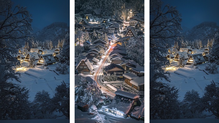 白川鄉合掌村雪景2