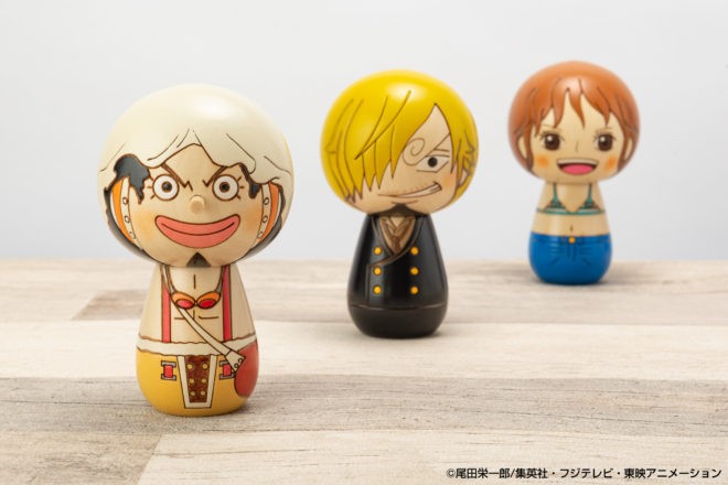 ウソップの鼻も再現 木のぬくもり感じる可愛い ワンピースこけし に第２弾が登場