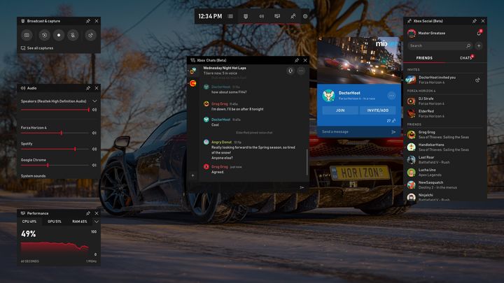 微軟 Windows 10「Game bar 遊戲列」將有重大更新，提供更多遊戲輔助功能，甚至還能聽 Spotify