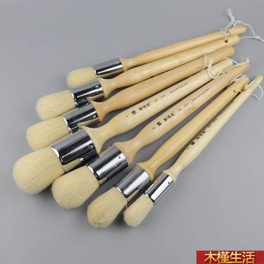 加粗油畫刷 油畫墩 榭得堂2916豬鬃大號油畫筆 圓頭刷子 油畫刷