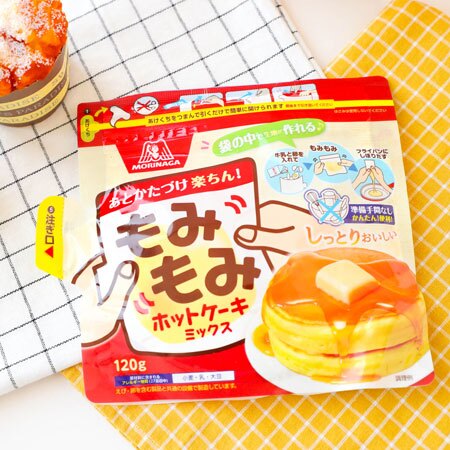 日本 森永 手作鬆餅粉 120g 手捏鬆餅粉 捏捏手作鬆餅粉 舒芙蕾 鬆餅粉 煎餅粉 蛋糕粉 鬆餅 甜點【B063776】