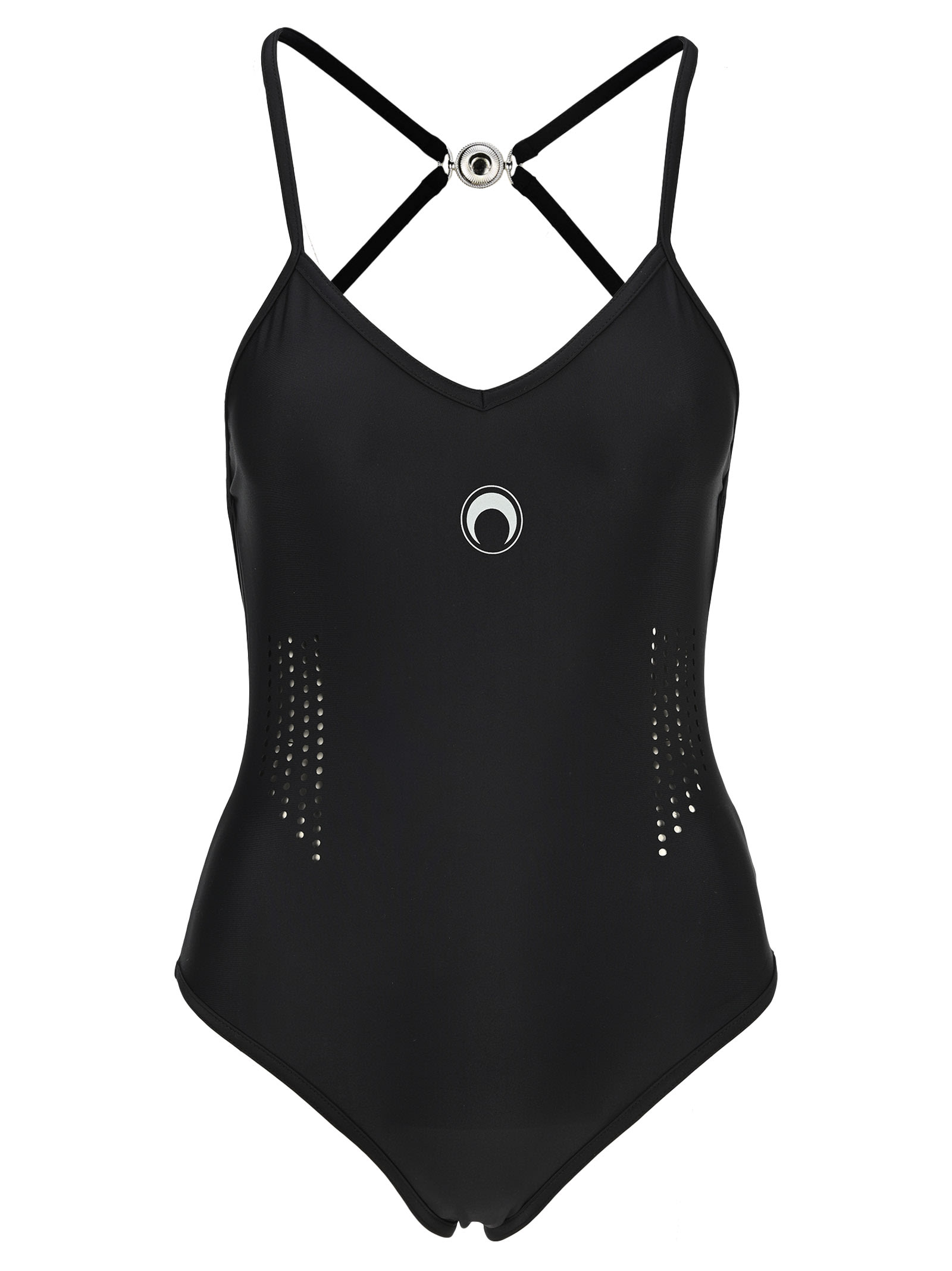 Marine Serre Cut Out-detail Swimsuit
