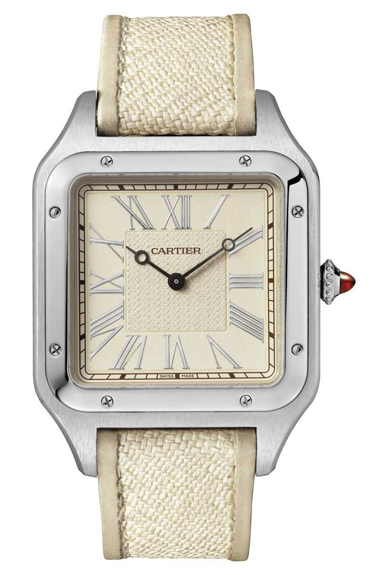 CARTIER「Santos-Dumont系列」腕錶，「La Demoiselle」錶款，鉑金錶殼，錶徑46mm，限量30只╱含禮盒1,340,000元（圖╱CARTIER提供）