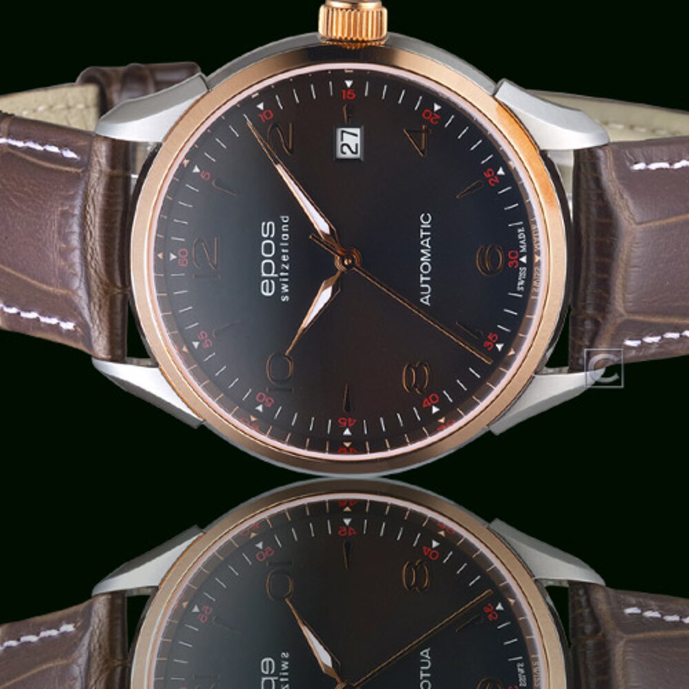 epos Originale 原創系列咖啡情人機械腕錶 3427.130.34.57.77FB