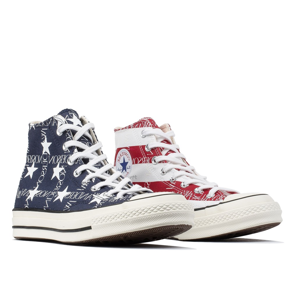 CONVERSE X JWA 男女 CHUCK 70 HI 帆布 白紅藍米白【A-KAY0】【164841C】