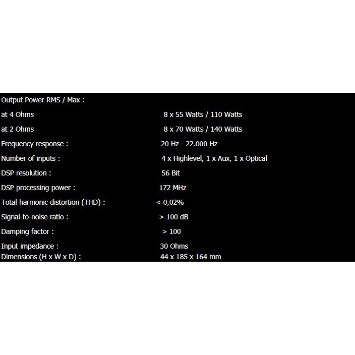 BuBu車用品│Match PP 82DSP 擴大機 內建DSP數位處理器 德國品牌原廠正品 專業汽車音響安裝