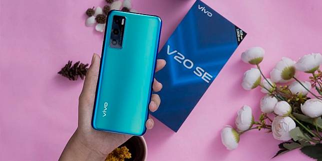 Vivo V20 Se Warna Aquamarine Green Sudah Bisa Dipesan Di Indonesia Kompas Com Line Today