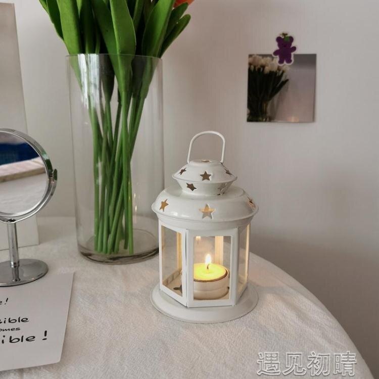 燭台韓國夢幻燭台少女心香薰蠟燭台浪漫燭光晚餐道具杯裝飾品擺件【快速出貨】