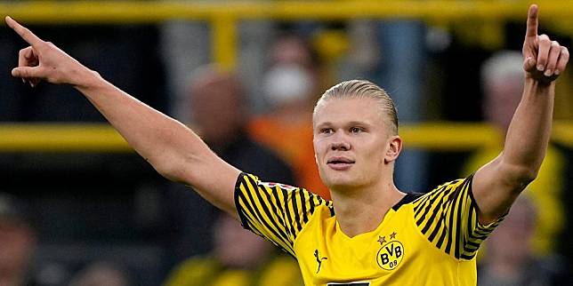 Striker Borussia Dortmund, Erling Haaland (c) AP Photo