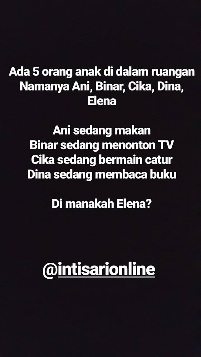 Catat Ini 5 Kuis Di Instagram Story Yang Sering Bikin Anda Bingung Jangan Salah Jawab Lagi Ya Intisari Line Today