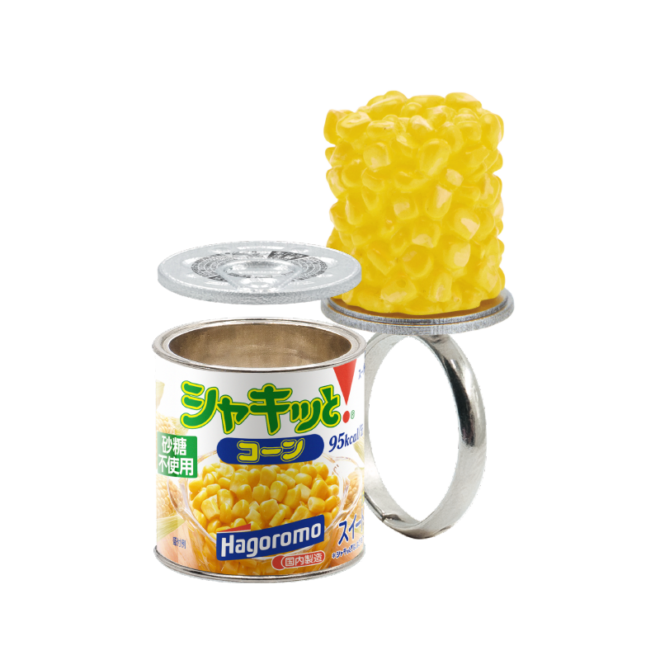 あの人気カプセルトイ 缶詰リングコレクション が今度は中身セットのペアリングになった