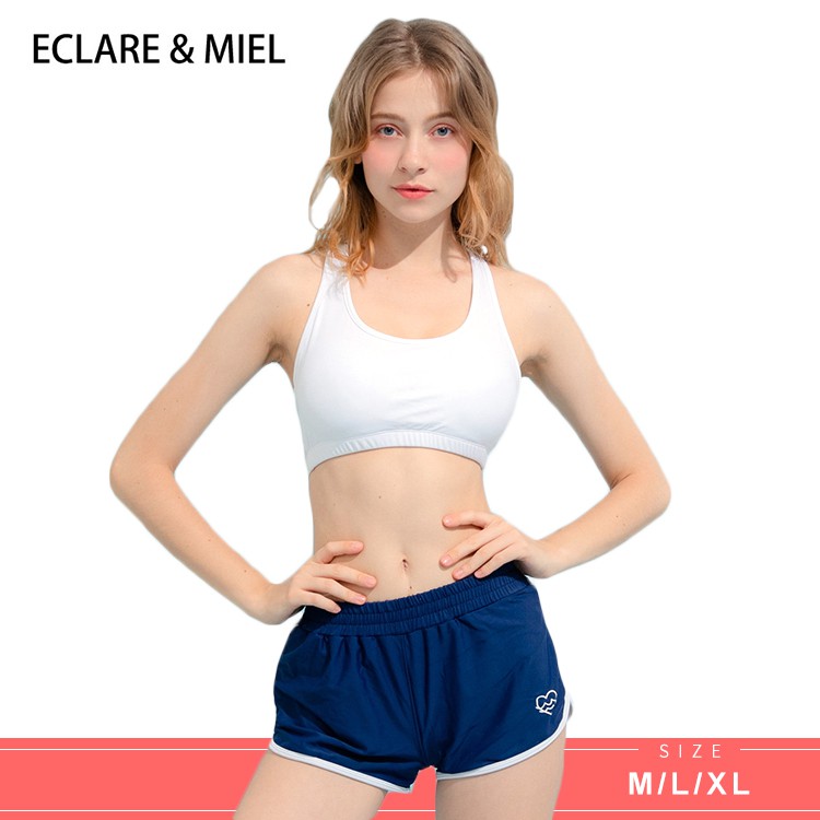 (現貨)ECLARE & MIEL - 夏威夷運動系列滿版點點防曬外套工字上衣三件式泳裝(背心款)【CSW0098-1】