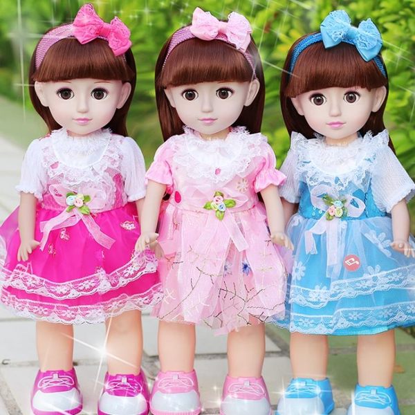 會說話的芭芘娃娃智能公主對話洋娃娃兒童女孩玩具套裝巴比仿真布【快速出貨】