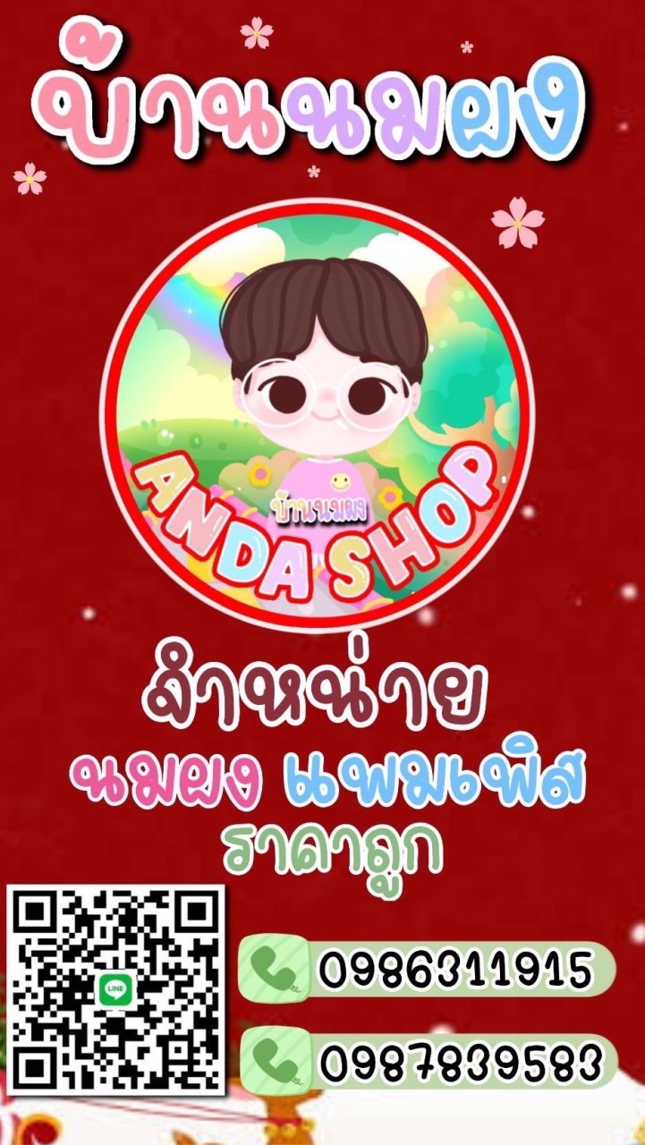 ลูกค้าตัวแทนนมผงแพมเพิส anda shop