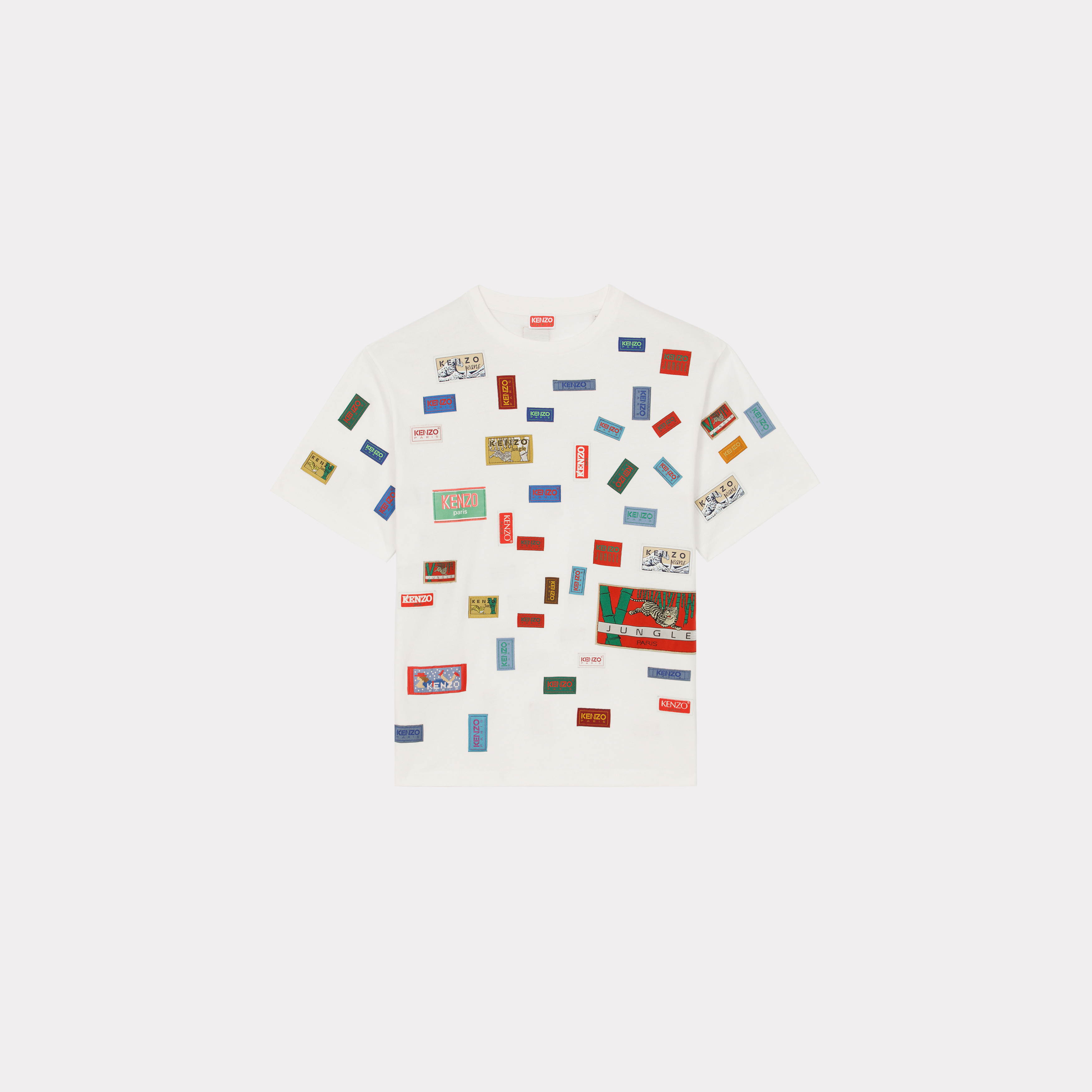 Kenzo T-shirt Oversize 'Archives Labels' Homme Blanc Casse - S