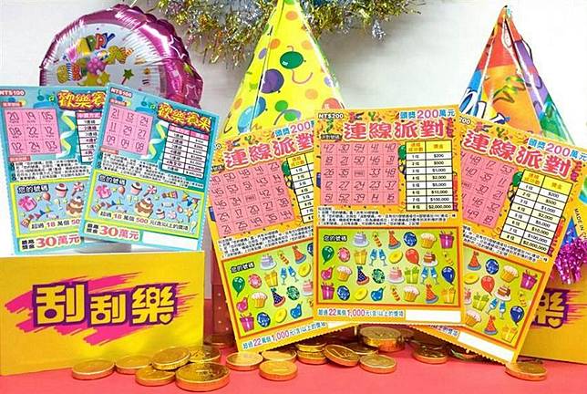 台灣彩券新推年底跑趴歡聚最愛的兩款刮刮樂