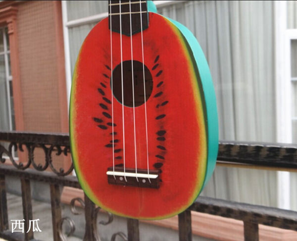 21寸尤克里里Ukulele夏威夷四弦小吉他企鵝西瓜獼猴桃